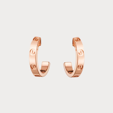 Love Screw Open Hoop Earrings