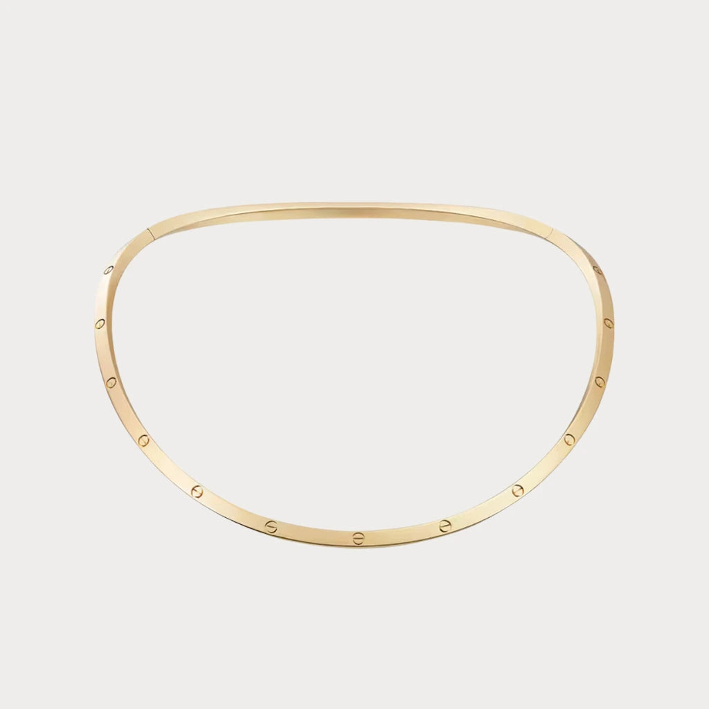 Love Slim Screw Collar Necklace