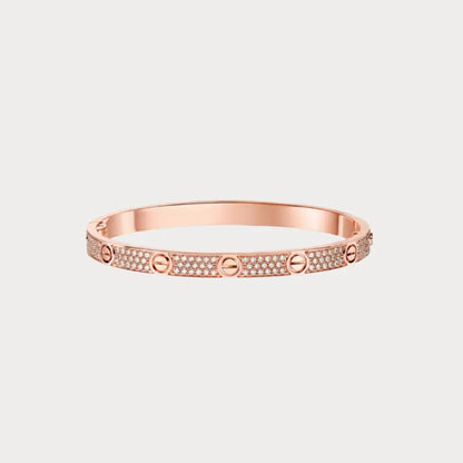 Love Sparkle Accent Bangle Bracelet