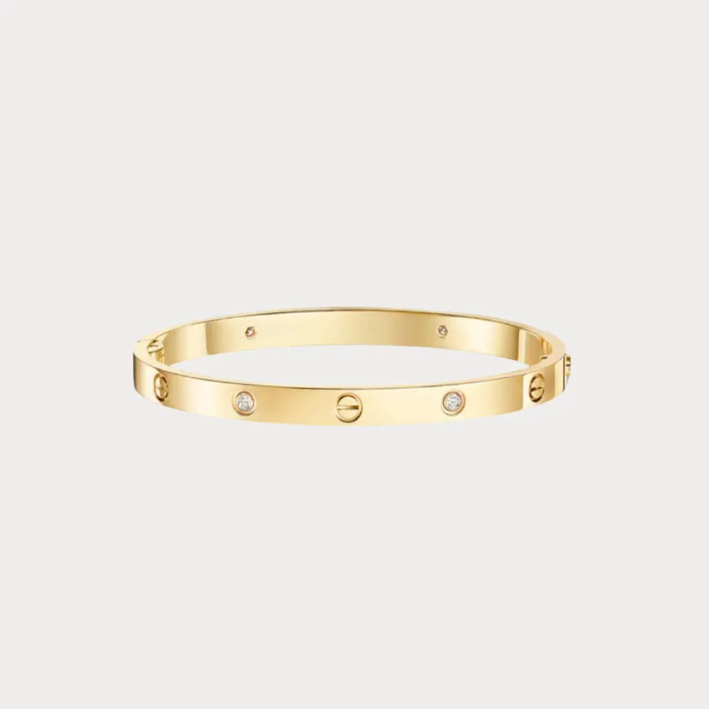 Love Stone Accent Bangle Bracelet