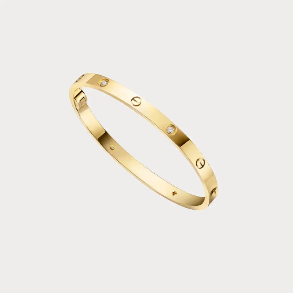 Love Stone Accent Bangle Bracelet