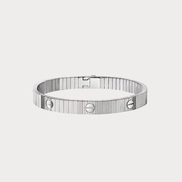 Love Textured Screw Detail Bracelet