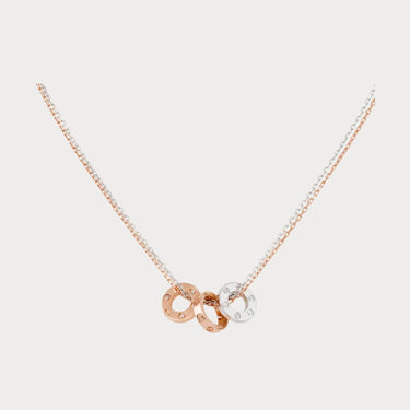 Love Three Ring Pendant Necklace