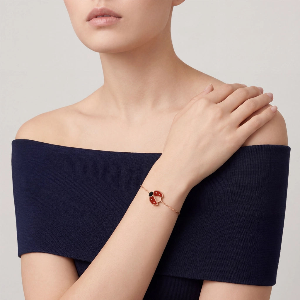 Lucky Ladybug Chain Bracelet