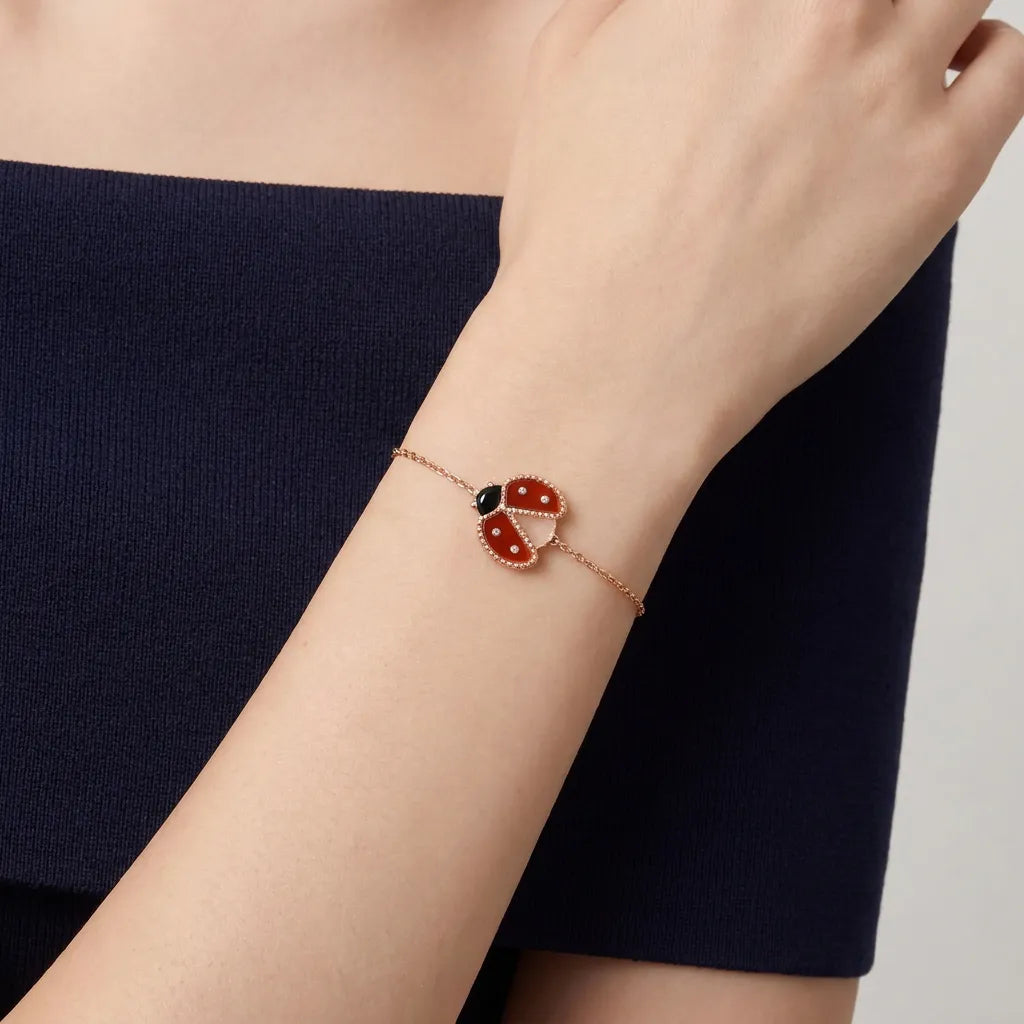 Lucky Ladybug Chain Bracelet