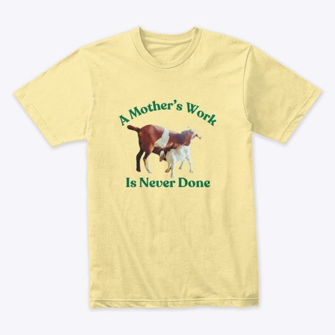 4th & Zuri - Mother and Baby Cow T-Shirt – Unisex – Yellow