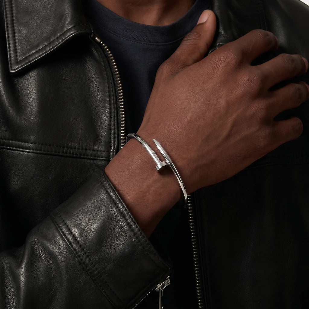 Nail Open Bangle Bracelet