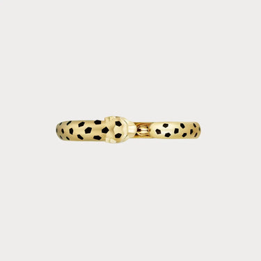 Panther Head Open Bangle Bracelet