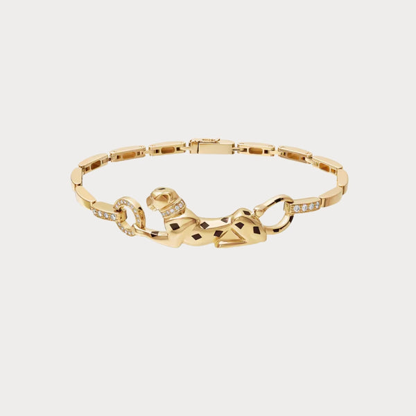 Panthere Sculpted Link Bracelet