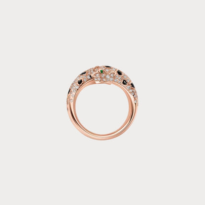 Panthere Twin Head Open Ring