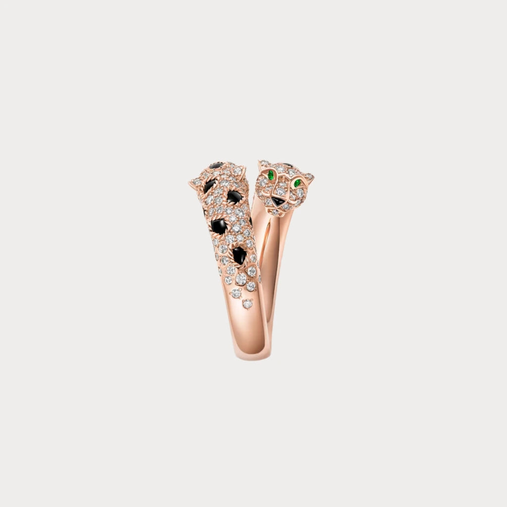 Panthere Twin Head Open Ring