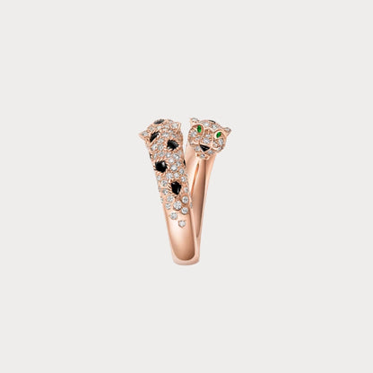 Panthere Twin Head Open Ring