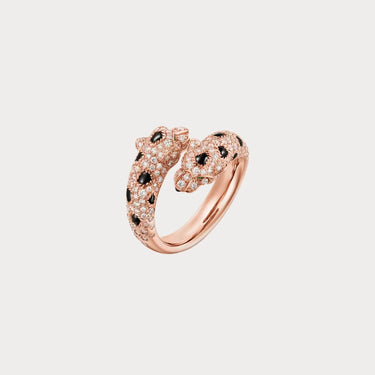 Panthere Twin Head Open Ring