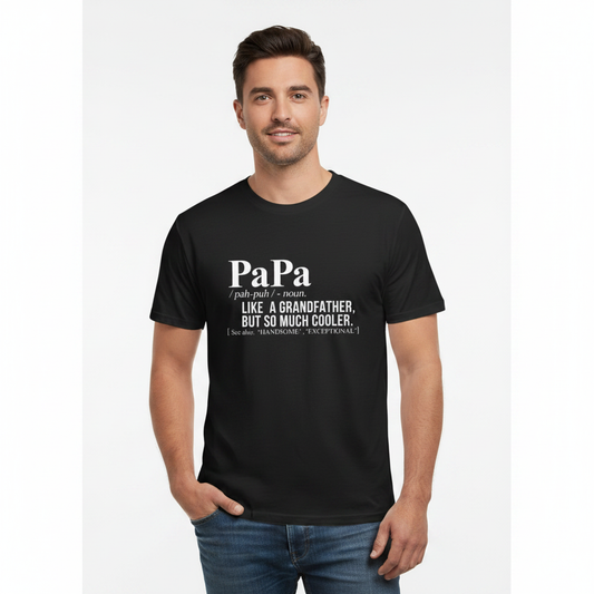 4th & Zuri - Papa Definition T-Shirt – Unisex – Black