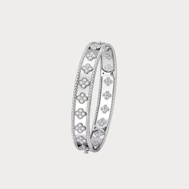 Perlée Four-Leaf Clover Bangle Bracelet