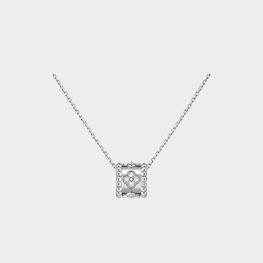 Perlée Pave Clover Necklace