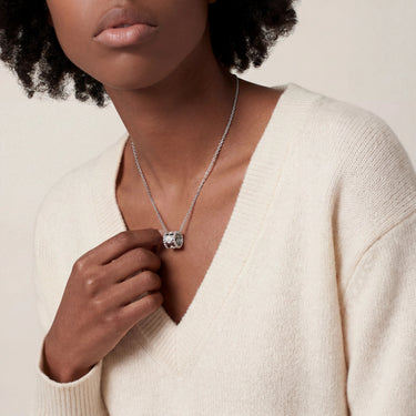 Perlée Pave Clover Necklace