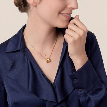 Perlée Clover Charm Necklace