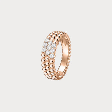 Perlée Rose Stone Cluster Ring