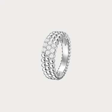 Perlée White Stone Cluster Ring