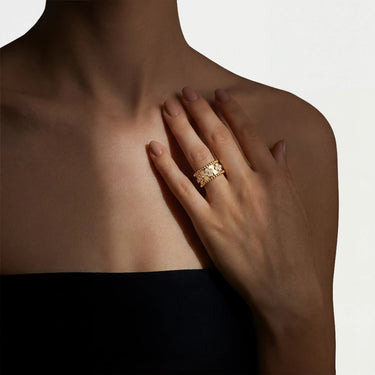 Perlée Yellow Clover Band Ring