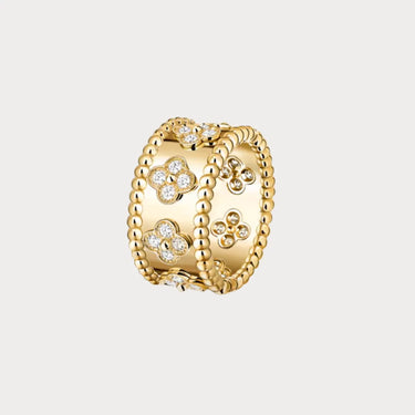 Perlée Yellow Clover Band Ring