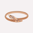 Serpent Beaded Bangle Bracelet