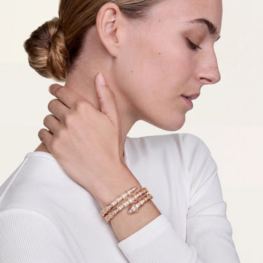 Serpenti Rose Pave Triple Wrap Bracelet