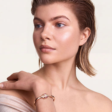 Serpenti Rose Pink Eye Wrap Bracelet