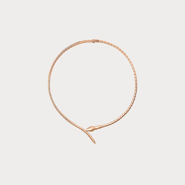 Serpenti Rose Snake Chain Necklace