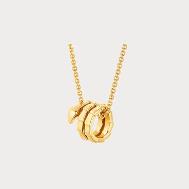 Serpenti Yellow Coil Pendant Necklace