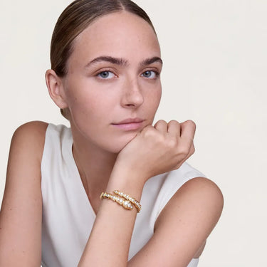 Serpenti Yellow Stone Double Wrap Bracelet