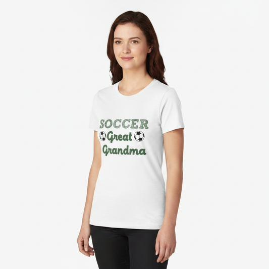 4th & Zuri - Soccer Great Grandma T-Shirt – Unisex – White