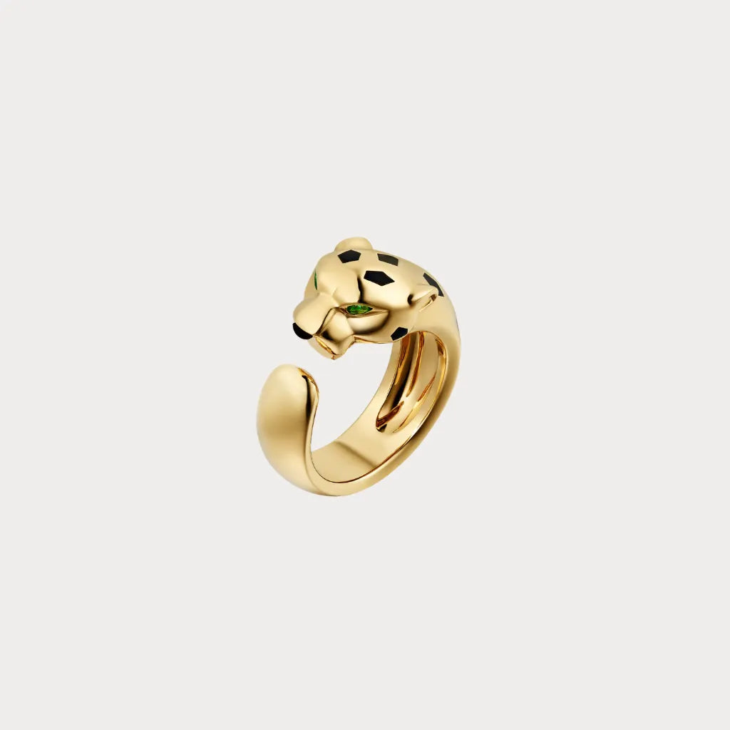 Spotted Panther Open Ring