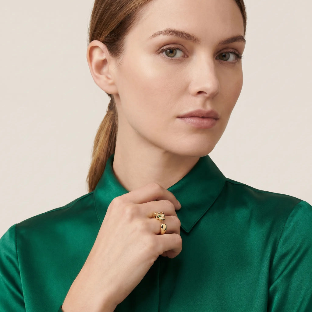 Spotted Panther Open Ring