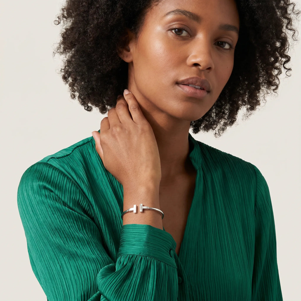 T Bar Slim Cuff Bracelet
