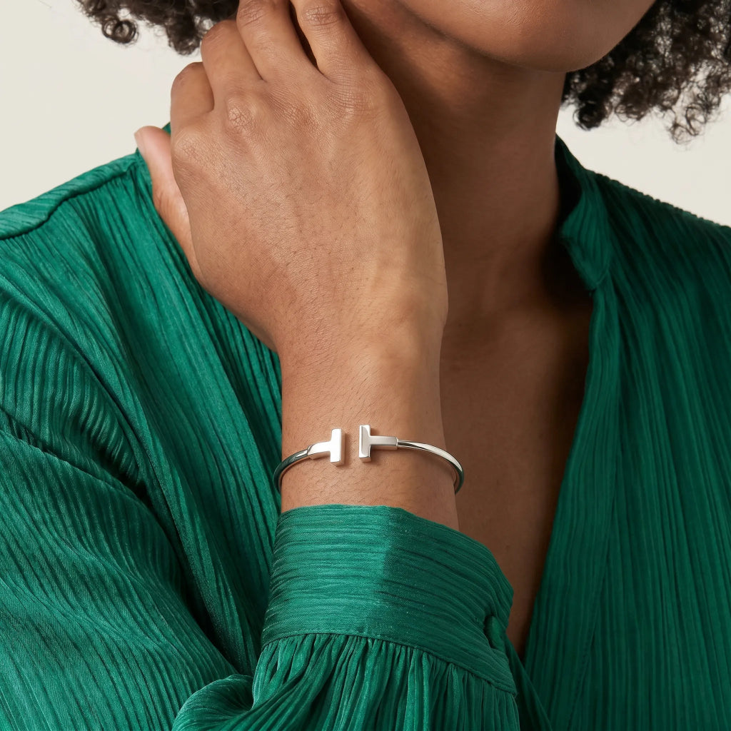 T Bar Slim Cuff Bracelet
