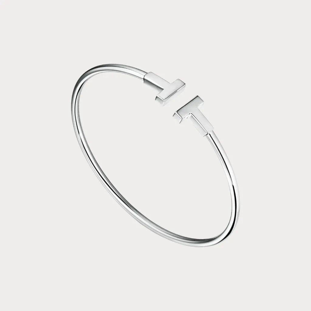 T Bar Slim Cuff Bracelet