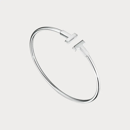 T Bar Slim Cuff Bracelet