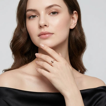 T Crossbar Accent Ring