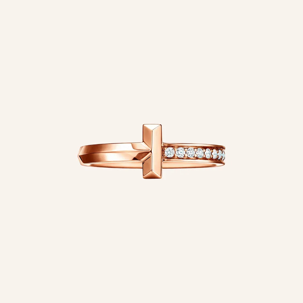 T Crossbar Accent Ring