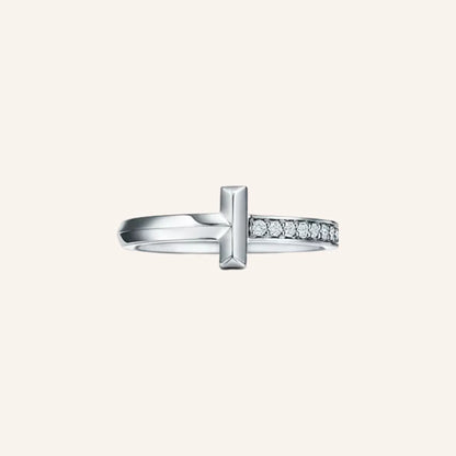 T Crossbar Accent Ring