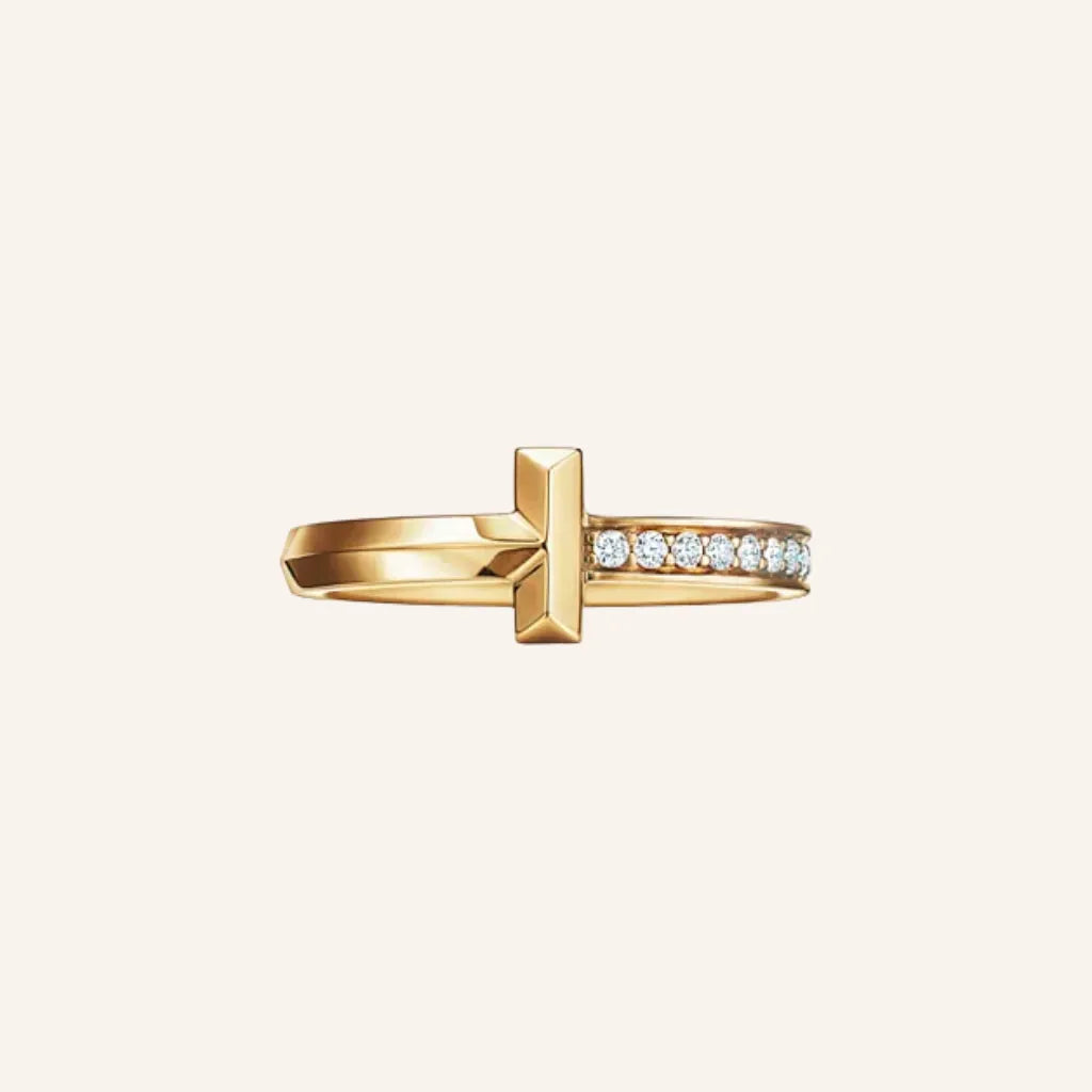 T Crossbar Accent Ring