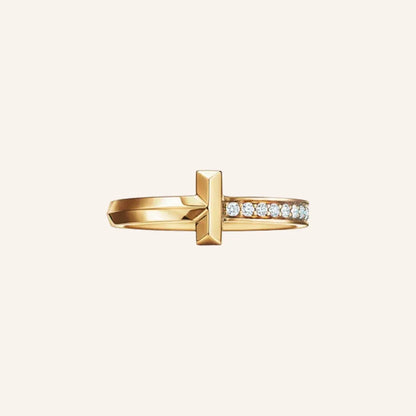 T Crossbar Accent Ring