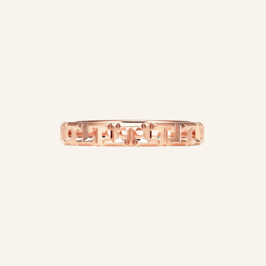 T Geometric Link Band Ring