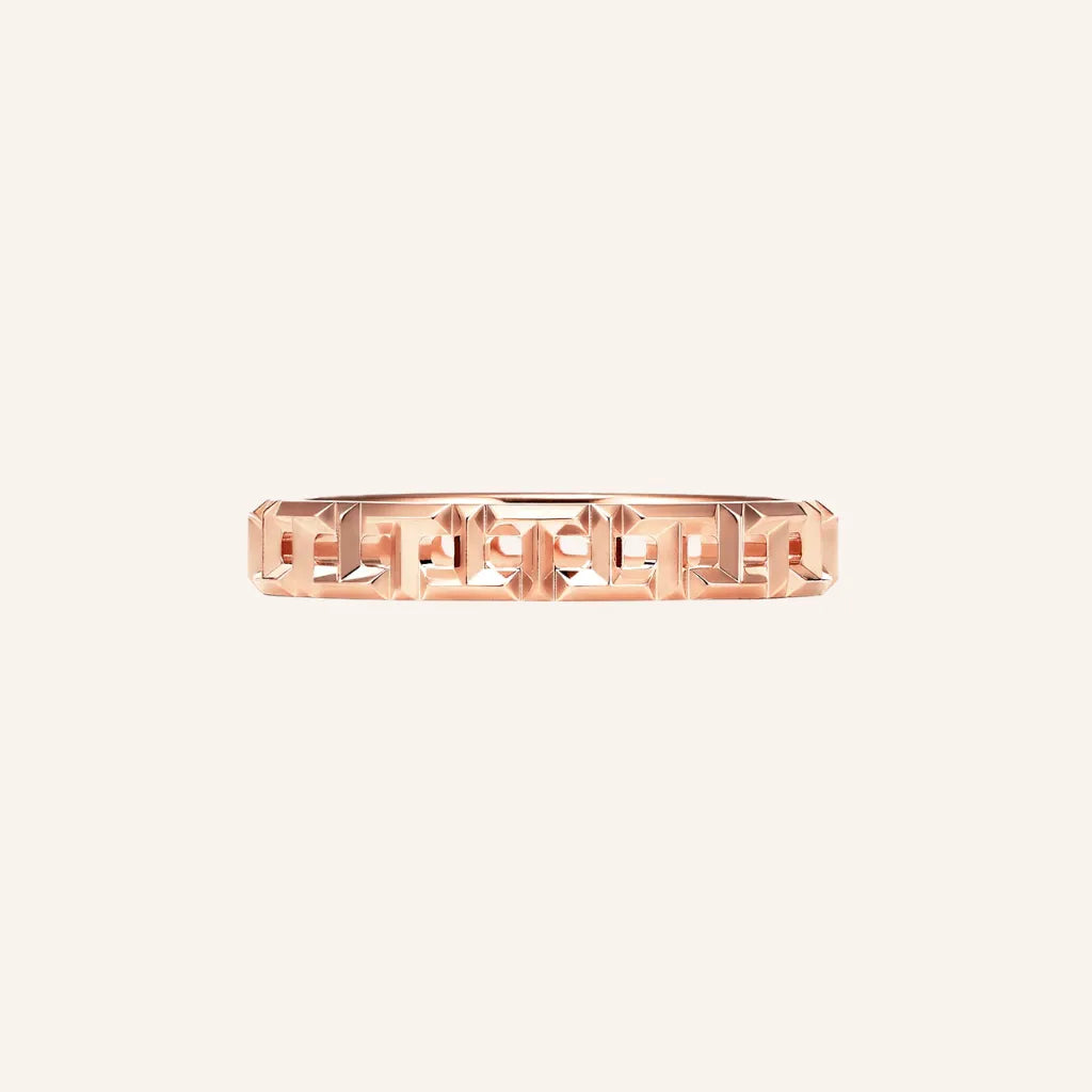 T Geometric Link Band Ring
