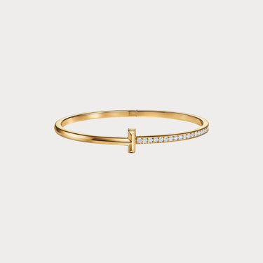 T Narrow Yellow Pave Bracelet