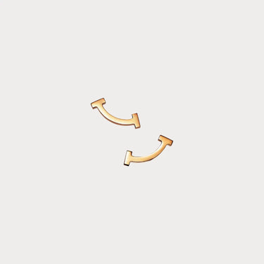 T Smile Yellow Stud Earrings