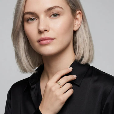 T Twin Bar Accent Ring