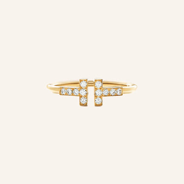 T Twin Bar Accent Ring